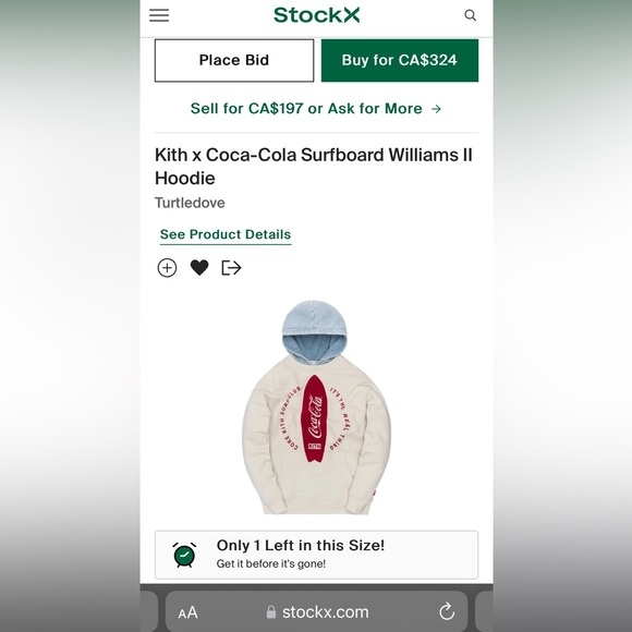 KITH x Coca Cola Hoodie Limited edition - Picture 2 of 4